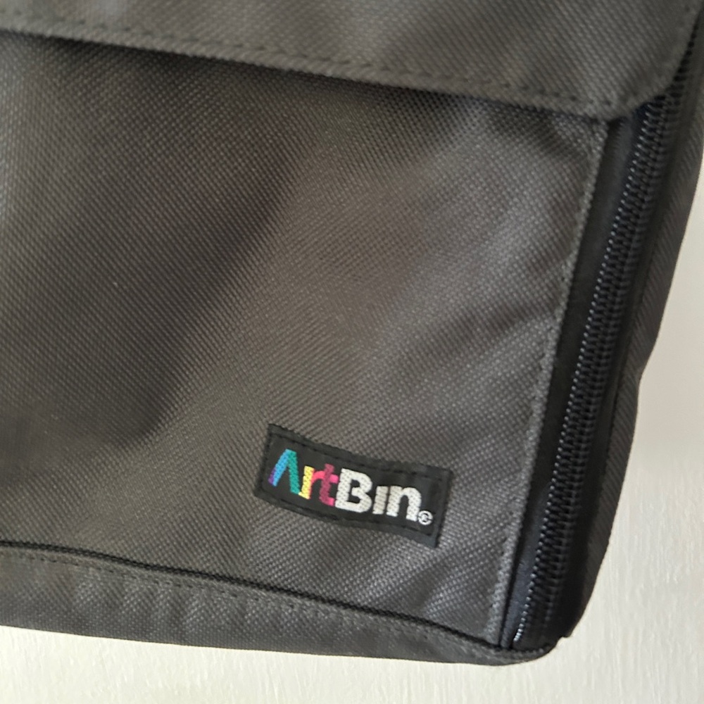 ArtBin Craft Organizer Tote Gray Black Shoulder Bag Sewing Knitting Storage NWOT